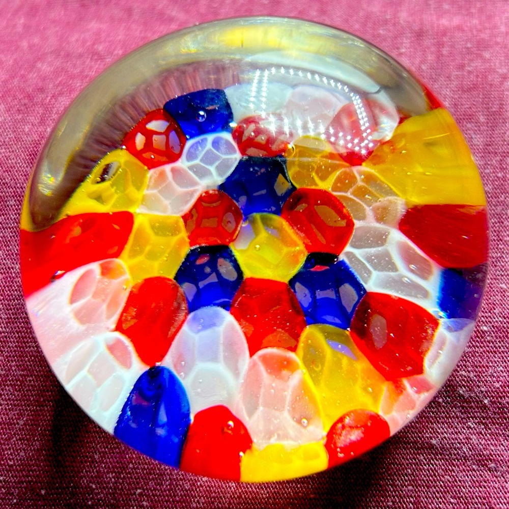 Small multicolor paper weight